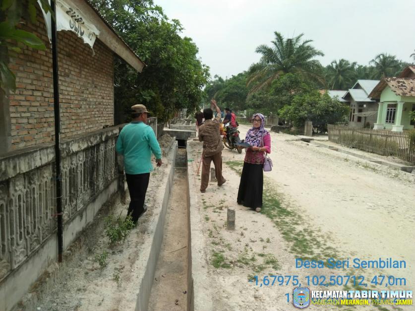 Kegiatan Monev Pembangunan Desa Tahun 2019 di Desa Seri Sembilan